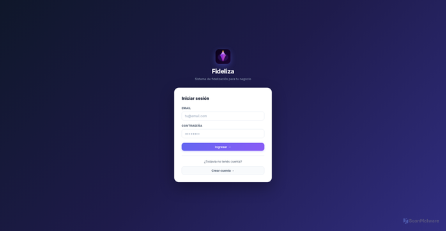 Security scan screenshot of https://fideliza-app.com/$%7BwaLink%7D