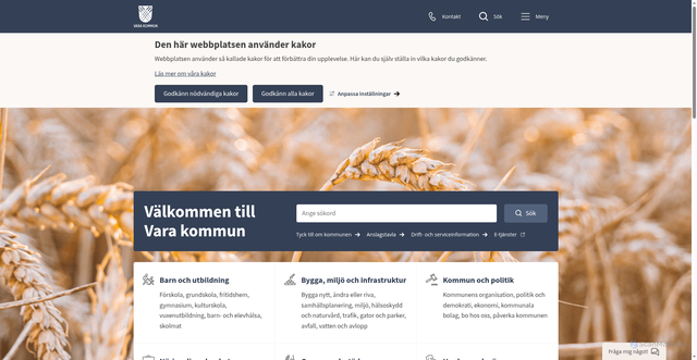 Security scan screenshot of https://www.vara.se/