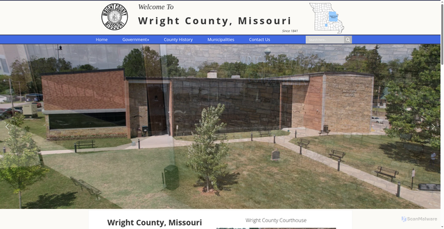 Security scan screenshot of https://www.wrightcountymo.gov/
