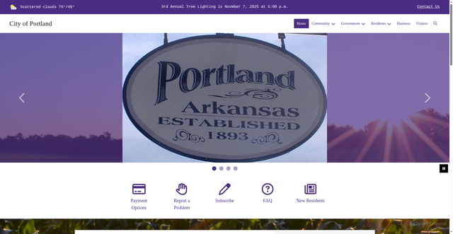 Security scan screenshot of https://www.portlandar.gov/