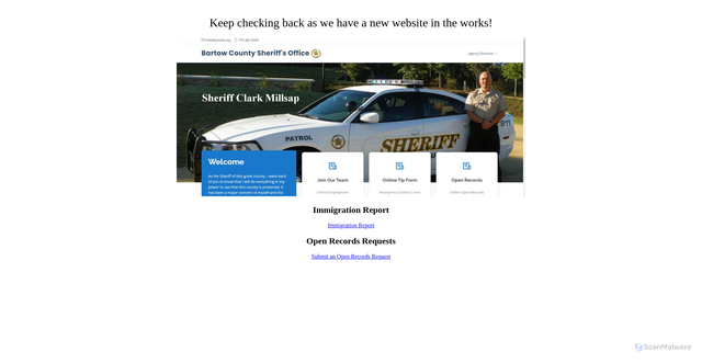 Security scan screenshot of https://bartow.org/