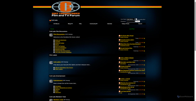 Security scan screenshot of https://cult-labs.com