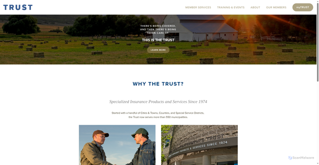 Security scan screenshot of https://www.utahtrust.gov/