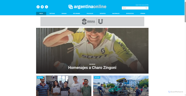 Security scan screenshot of https://argentinaonline.com.ar