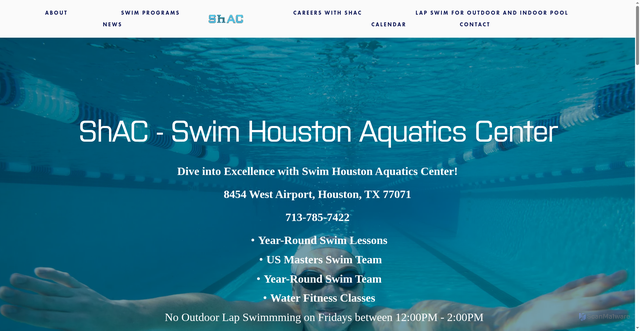 Security scan screenshot of https://www.swimshac.com/