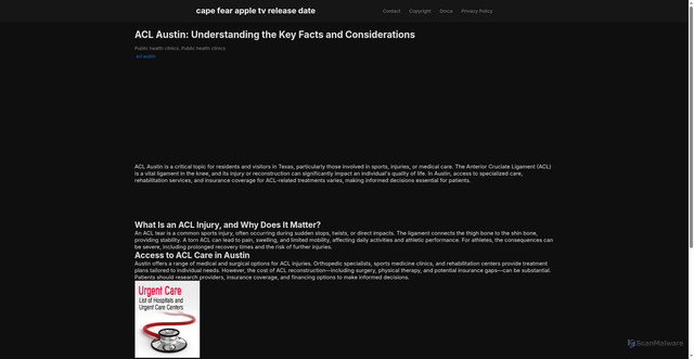 Security scan screenshot of https://ourgoodplaceblog-dpezbq43v6jp.edgeone.app/acl-austin.html