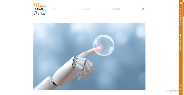 Security scan screenshot of https://ideas.darden.virginia.edu/ai-bubble