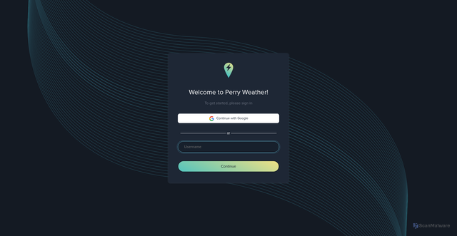 Security scan screenshot of https://app.perryweather.com