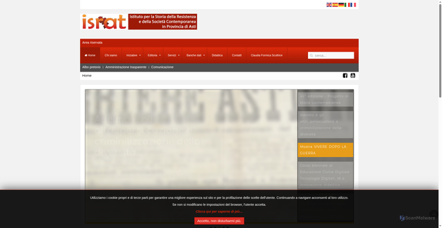 Security scan screenshot of https://www.israt.it/