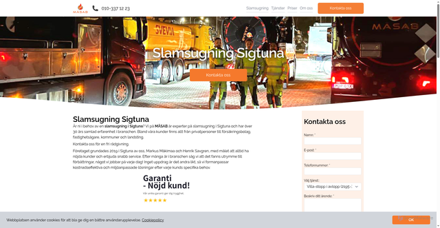 Security scan screenshot of https://slamsugningsigtuna.se