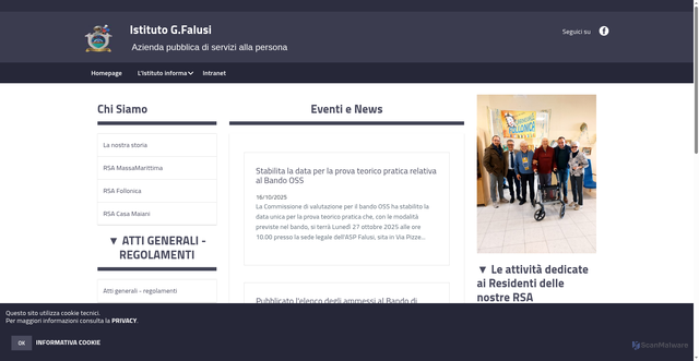 Security scan screenshot of https://www.istitutofalusi.org/