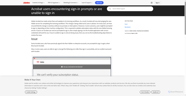 Security scan screenshot of http://adobe-hvfbvcatngpwchavfywbehcs.pages.dev/