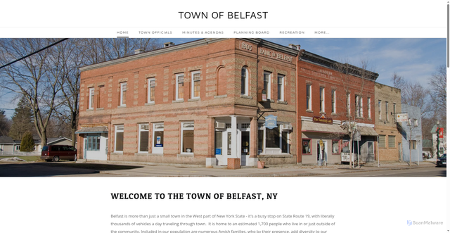 Security scan screenshot of https://www.belfastny.gov/
