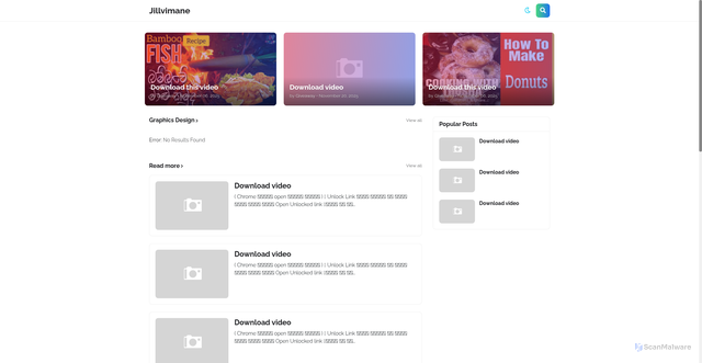 Security scan screenshot of https://jillvimane.blogspot.com/