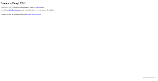Security scan screenshot of https://emoji.discourse-cdn.com