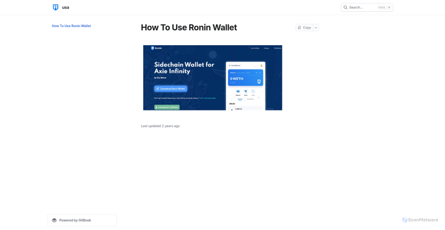 Security scan screenshot of https://rohniehnwalieth.gitbook.io/usa/
