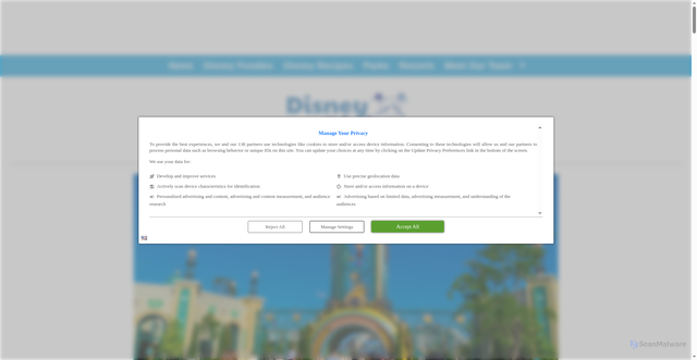 Security scan screenshot of https://www.disneydining.com/epic-universe-faces-backlash-as-alarming-health-issues-pile-up-just-months-in-sb1/