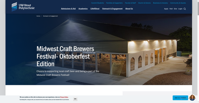 Security scan screenshot of https://www.uwstout.edu/outreach-engagement/lifelong-learning/business-industry/midwest-craft-brewers-conference/midwest-craft-brewers-festival-oktoberfest-edition