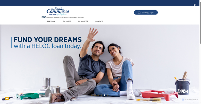 Security scan screenshot of https://www.bofc.bank/