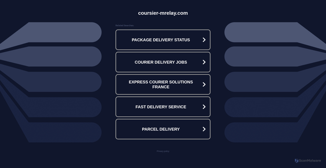 Security scan screenshot of https://coursier-mrelay.com/