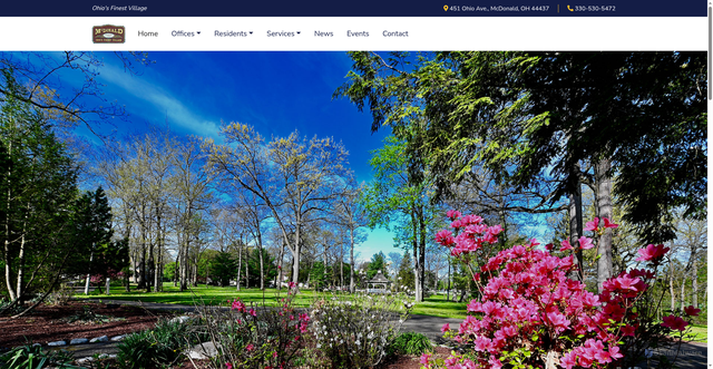 Security scan screenshot of https://mcdonaldvillage.com/