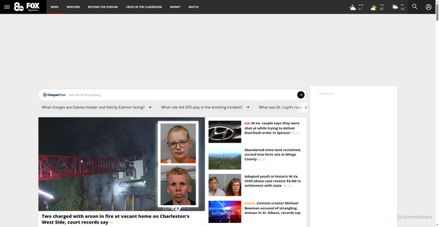 Security scan screenshot of https://wchstv.com