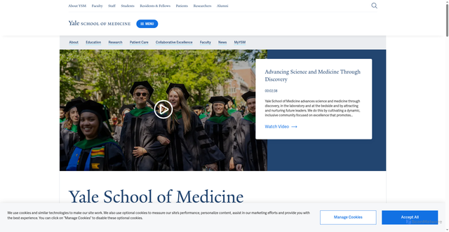 Security scan screenshot of https://cdn1.medicine.yale.edu