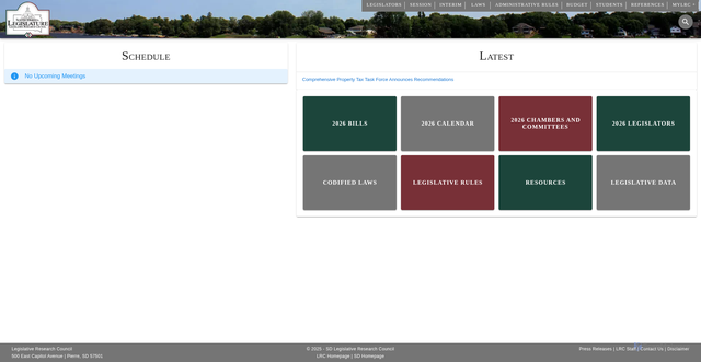 Security scan screenshot of https://sdlegislature.gov/