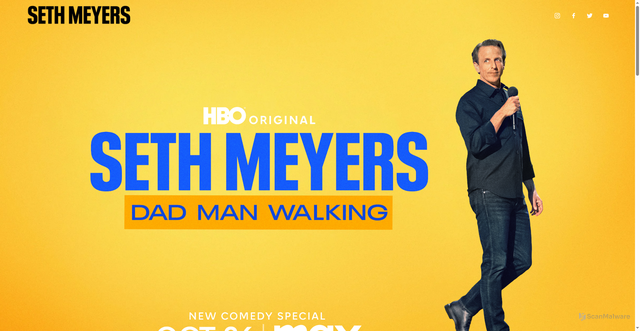 Security scan screenshot of https://www.sethmeyers.com/