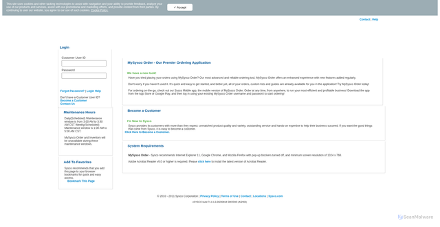 Security scan screenshot of https://www.esysco.net/