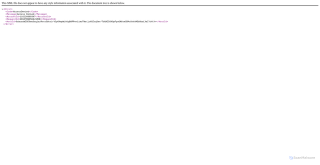 Security scan screenshot of https://s3.us-east-2.amazonaws.com/bb-east-4.console.aws.amazon.com004/Blue-index.html#info@starorganizasyon.com