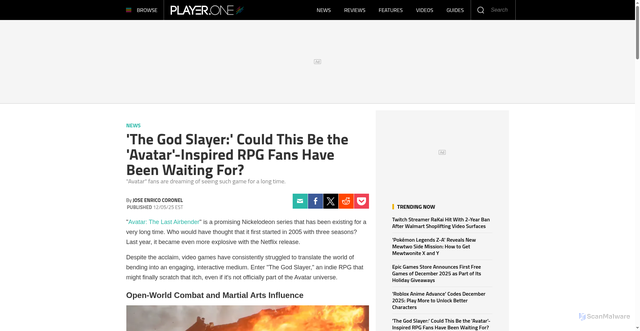 Security scan screenshot of https://www.player.one/god-slayer-could-this-avatar-inspired-rpg-fans-have-been-waiting-161776