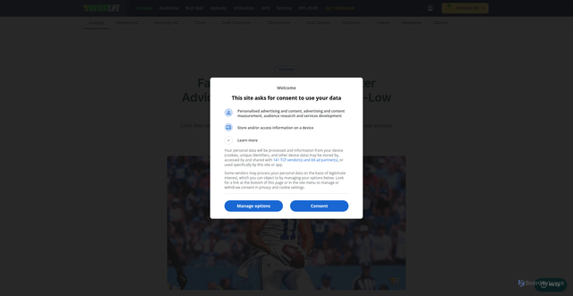 Security scan screenshot of https://www.fantasylife.com/articles/fantasy/fantasy-football-trade-analyzer-advice-michael-pittman-is-a-buy