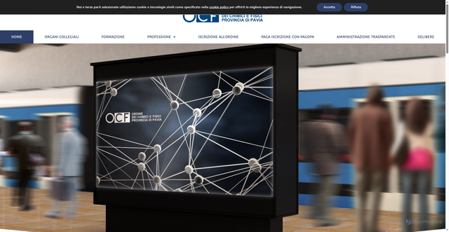 Security scan screenshot of https://www.chimicipavia.it/