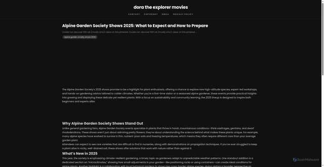 Security scan screenshot of https://cakrawaladailyspot-dp03tbwzeqah.edgeone.app/alpine-garden-society-shows-2025.html