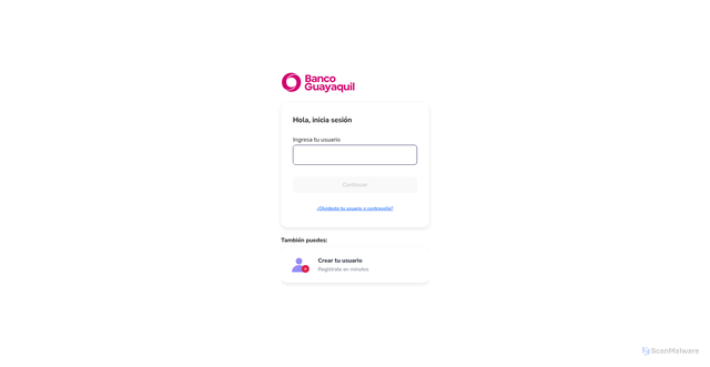 Security scan screenshot of https://personas.bancoguayaquil.com