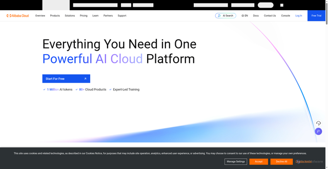 Security scan screenshot of https://www.alibabacloud.com/