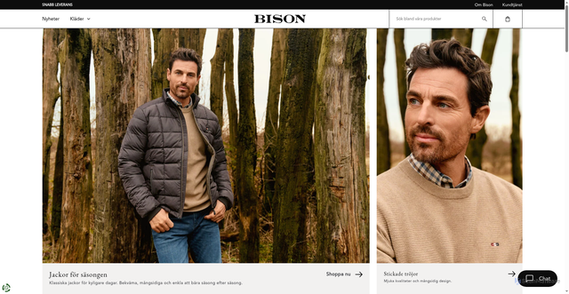 Security scan screenshot of https://bisonmenswear.se