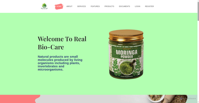 Security scan screenshot of http://realbiocare.com/