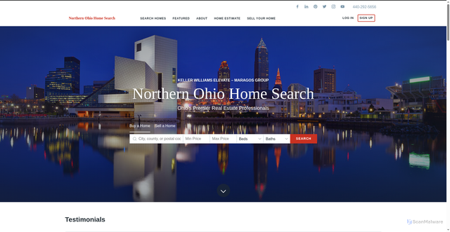 Security scan screenshot of https://northernohiohomesearch.com