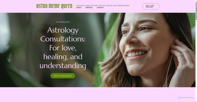 Security scan screenshot of http://astromemequeen.com/