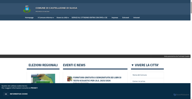 Security scan screenshot of https://www.castelleone.disuasa.it/hh/index.php