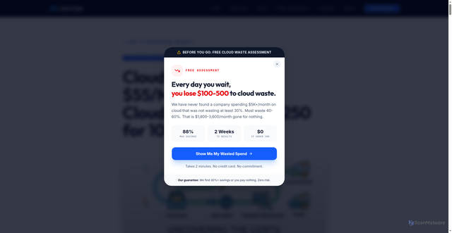 Security scan screenshot of https://leanopstech-web.pages.dev/blog/cloudflare-images-pricing-2026/