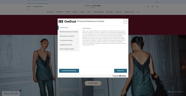 Security scan screenshot of https://hillhousehome.com