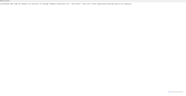 Security scan screenshot of chat.stream-io-api.com