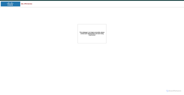 Security scan screenshot of https://oldcastlevpn3.oldcastlematerials.com
