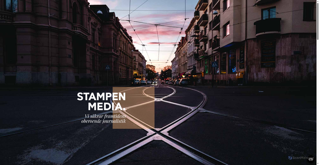 Security scan screenshot of https://stampenmedia.se