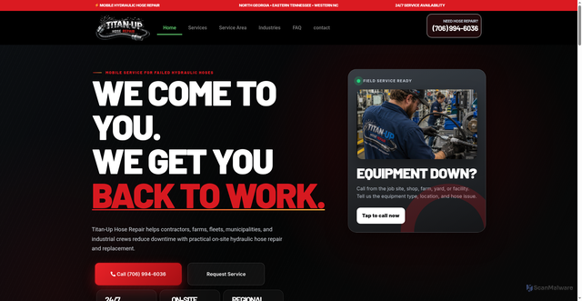 Security scan screenshot of https://titanuphose.com