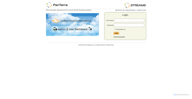 Security scan screenshot of https://accounts.wspbx.com