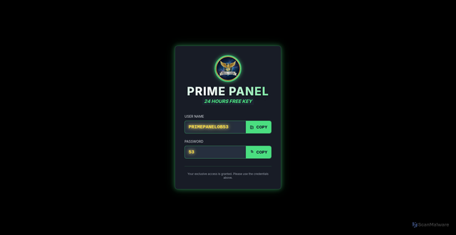 Security scan screenshot of https://primepanelob53-8phh826m7n.edgeone.app/